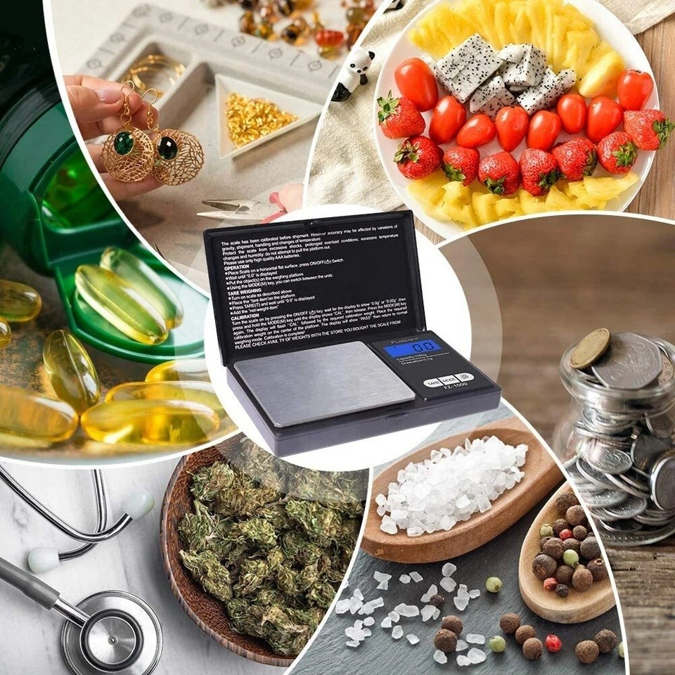Digital Kitchen Scale Food Diet Cook Weight Jewelry Gold Grain Gram 500g x 0.01g