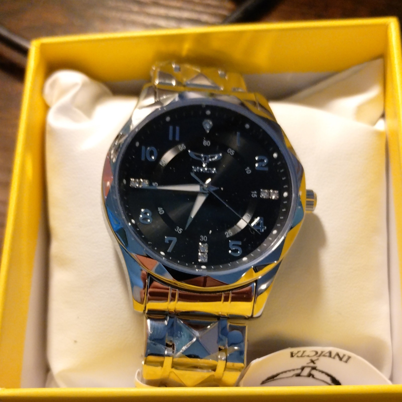 Invicta Men’s Quartz Black Dial Stainless Steel Specialty I 41mm Watch w/ Box