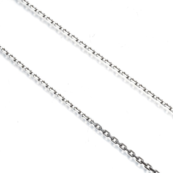 Auth Mikimoto Chain Necklace Cable 40cm 18K 750 White Gold