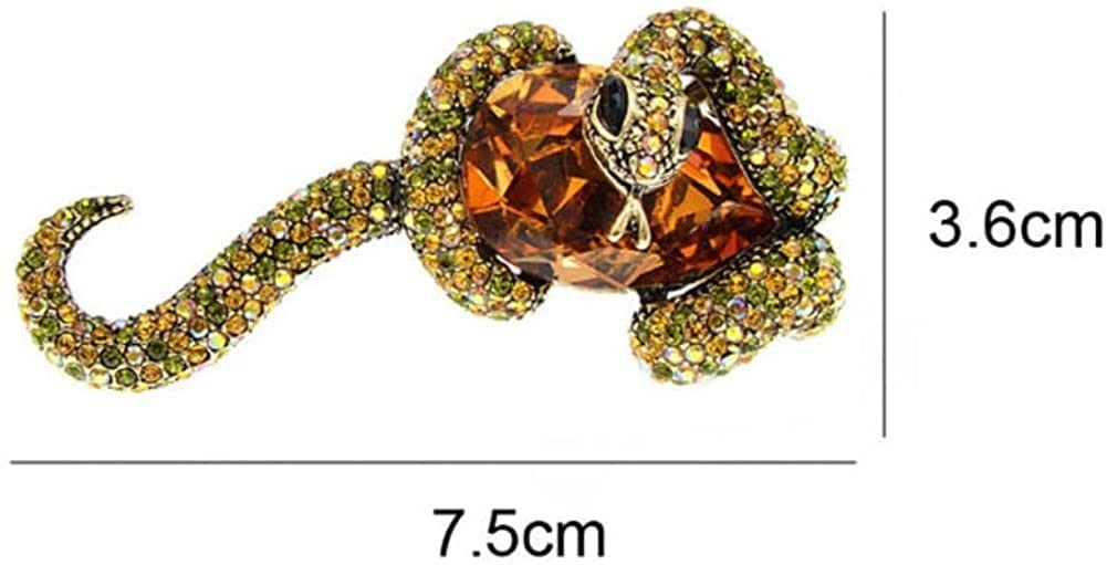 Animal Enamel Pins Large Snake and Stone Lapel Brooches Women And Men Unisex Fun