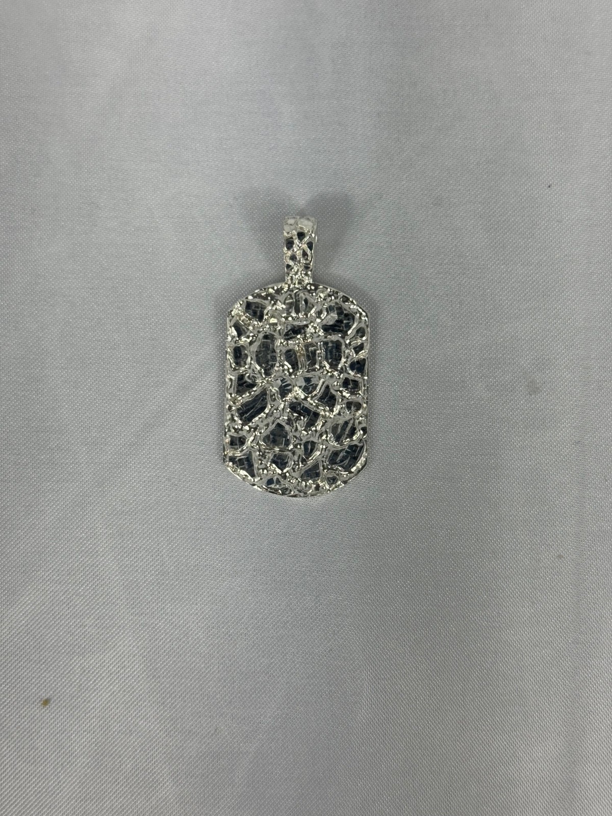 Nugget Charm Pendant .925 Silver Gift For Him / Her Birthday Gift