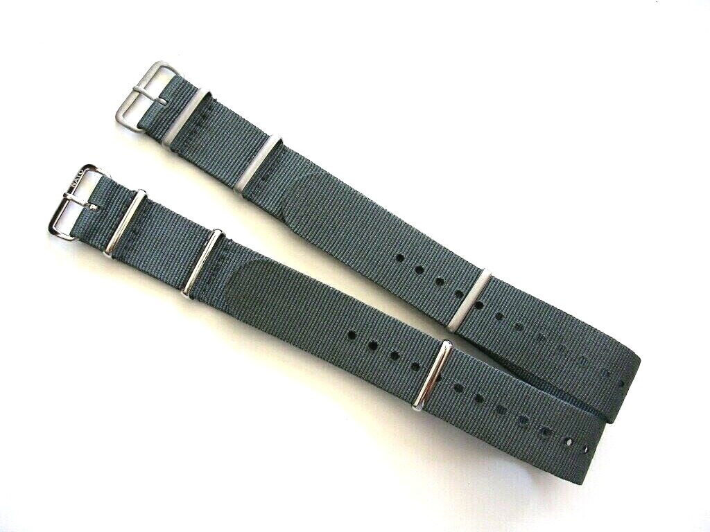 NATO G10 ® British Admiralty Grey prem Nylon watch band RAF strap Bond IW SUISSE
