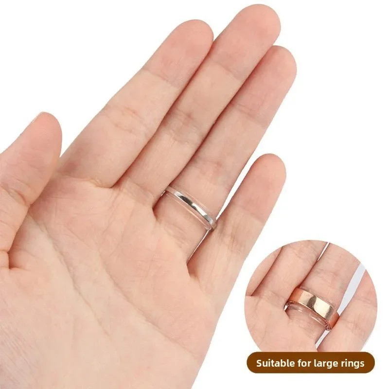 12PCS Clear Ring Size Adjuster Invisible Ring Sizer Jewelry Fit Reducer Guard US