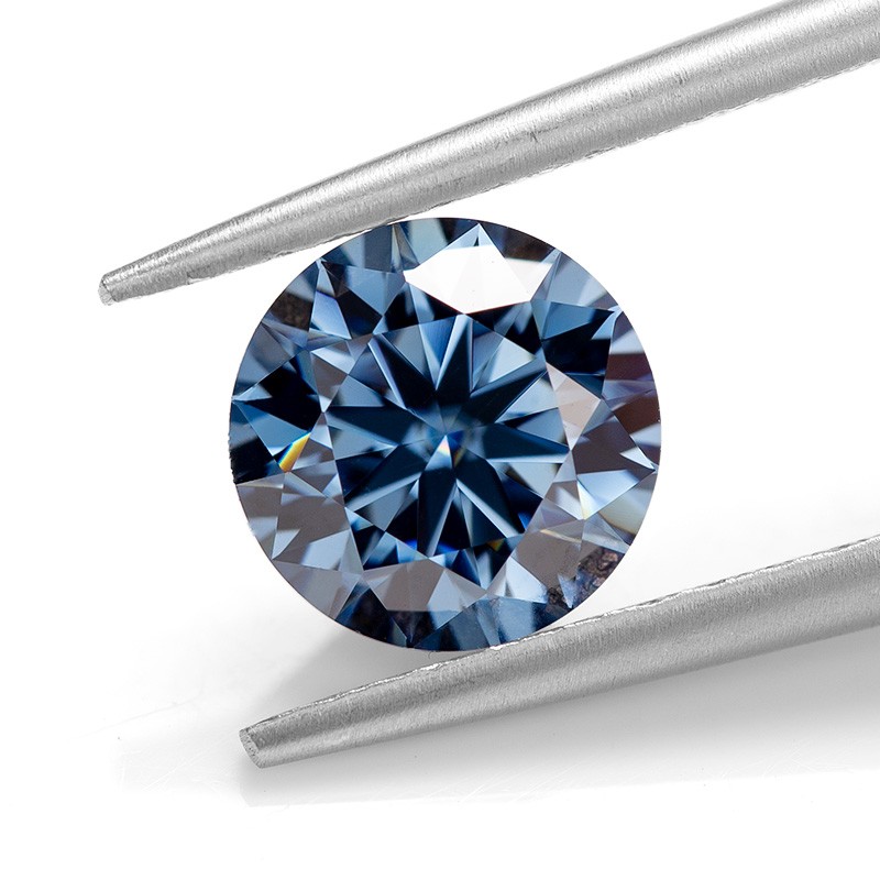 Multicolor 0.5-10ct Round Cut Full Size Loose Moissanite GRA VVS1 Wholesale