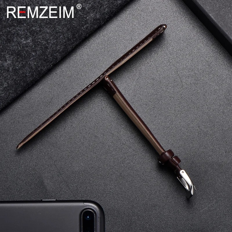 16mm 18mm 20mm 22mm 24mm Genuine Leather Watch Band Strap Bracelet