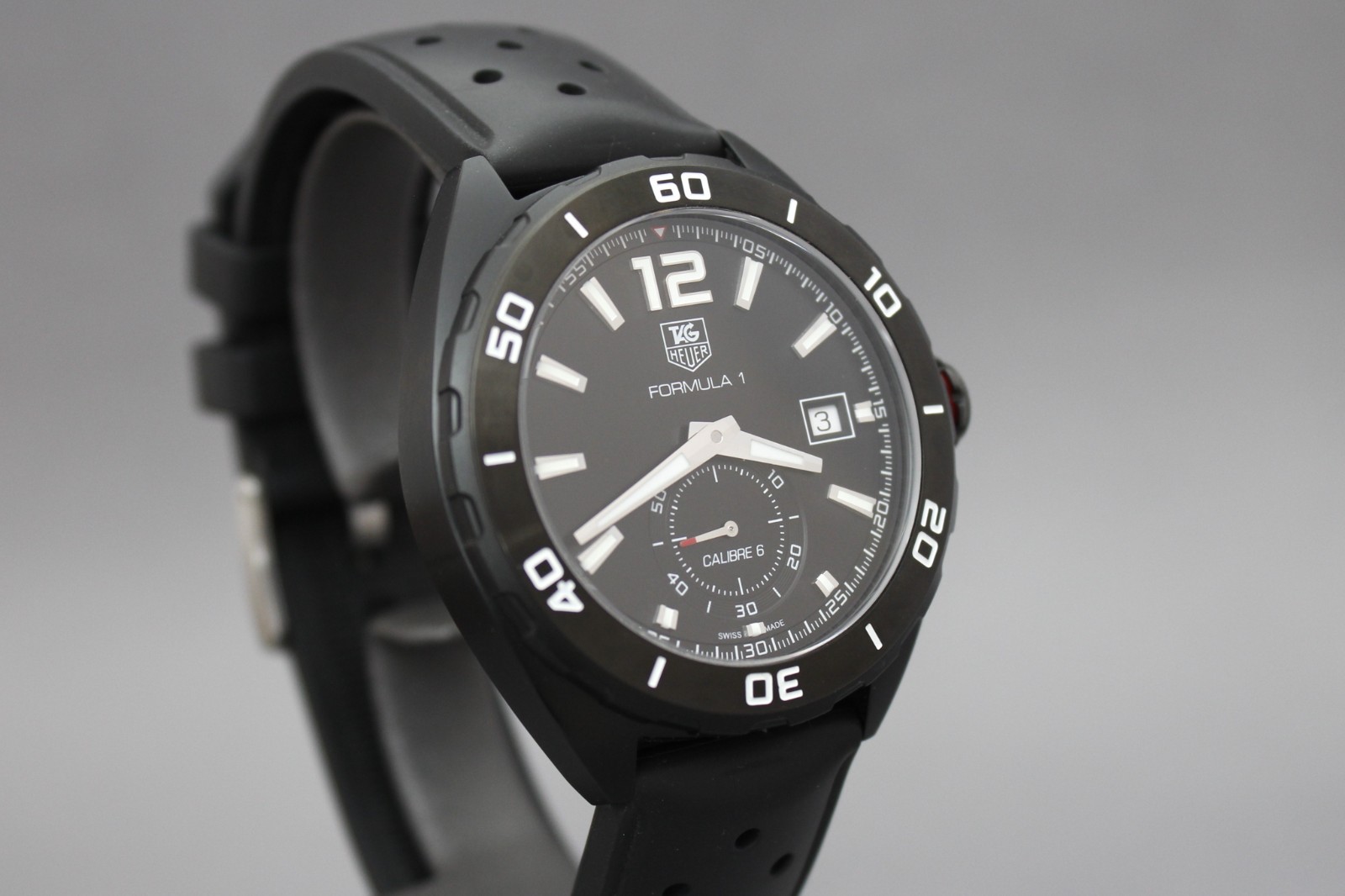 Tag Heuer Formula 1 Calibre 6 Automatic Black DLC Steel WAZ2112 6-Month Warranty