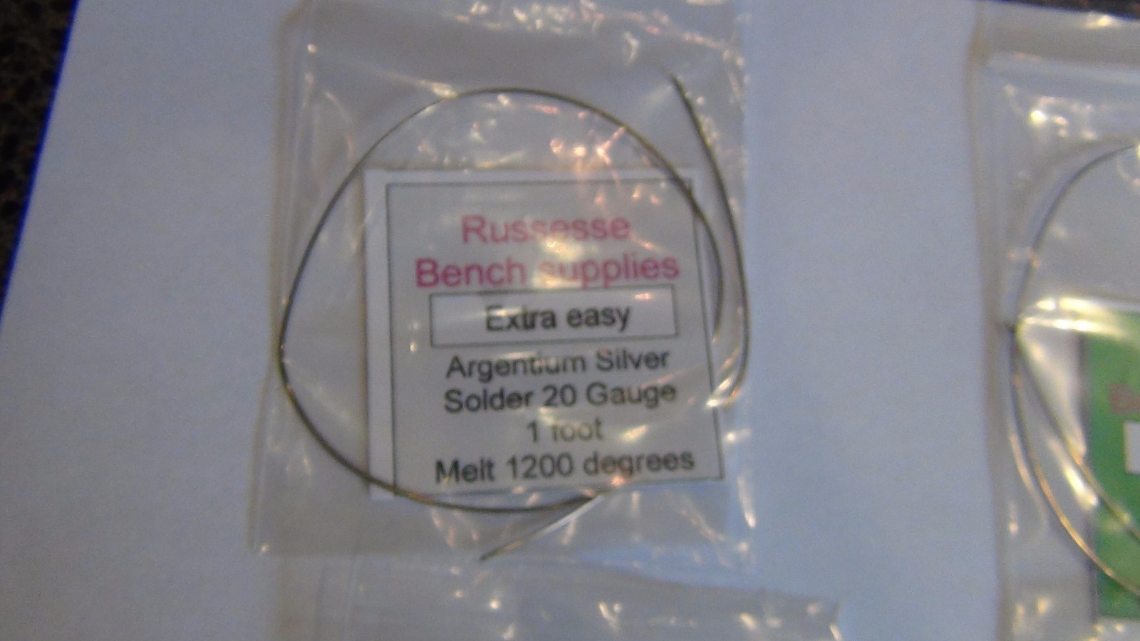 Sterling Silver solder Wire 20 Ga. pick X easy easy medium or hard 12 in Jeweler
