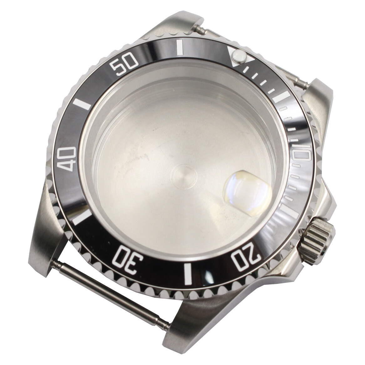 40mm Stainless Steel Watch Case Set Sapphire Glass Shell for NH35A/NH36 Movement
