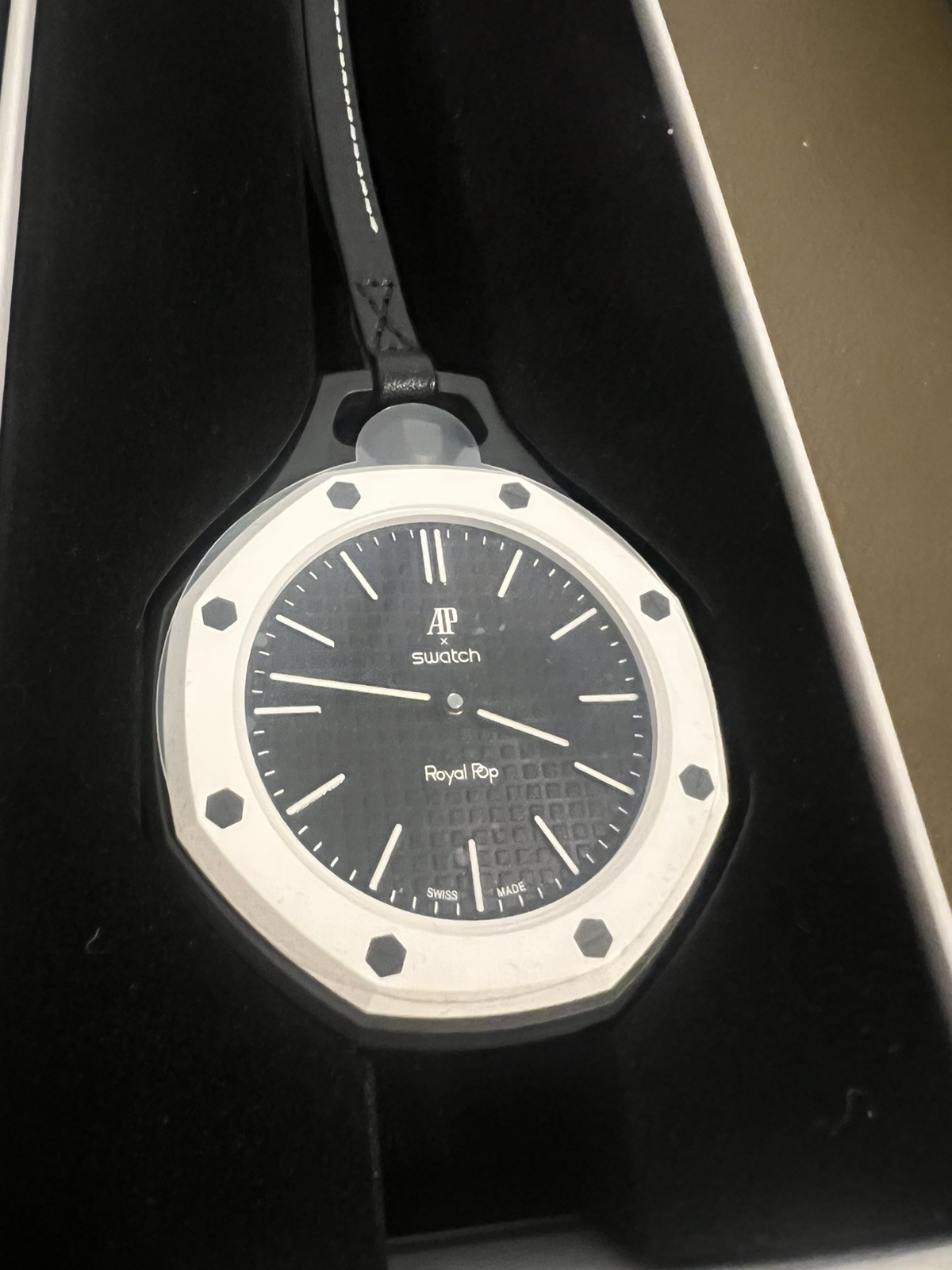 AP x Swatch Royal Pop OCHO NEGRO SSX03W101N – New Authentic w/ Receipt & Box