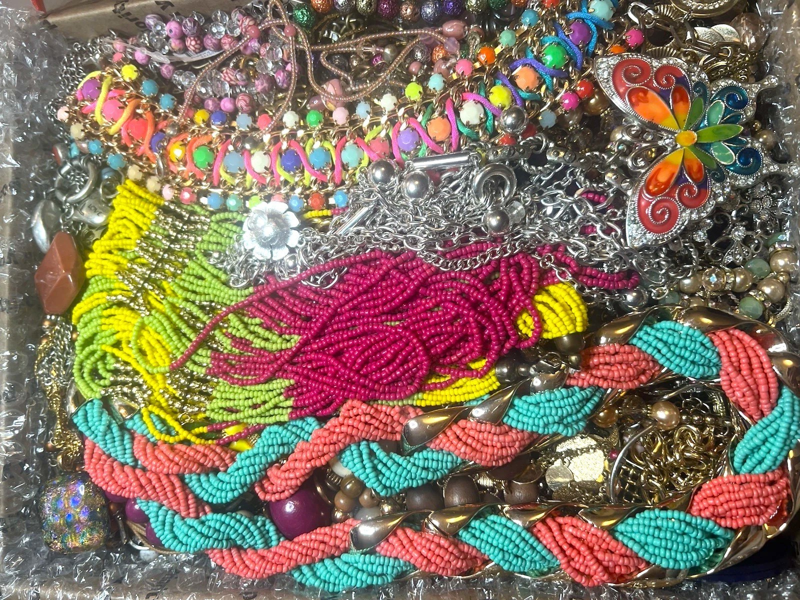 3 Lbs Pounds Unsorted Huge Lot Jewelry Vintage Now Junk Art Craft Treasure Fun