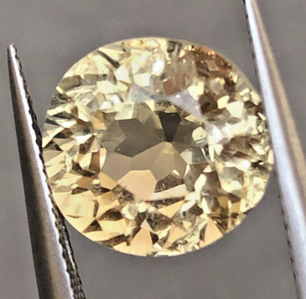 4.25 ct Top Quality Natural faceted Flower cut Citrine Loose Gemstone