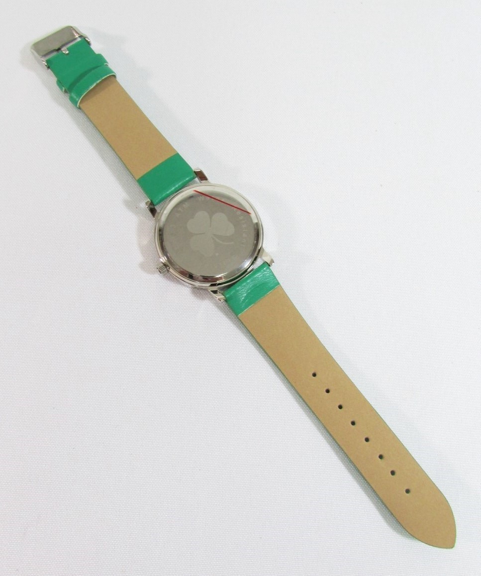 Shamrock Clover Leaf Watch Unisex Irish Wristwatch St. Patrick’s Day Gift Green