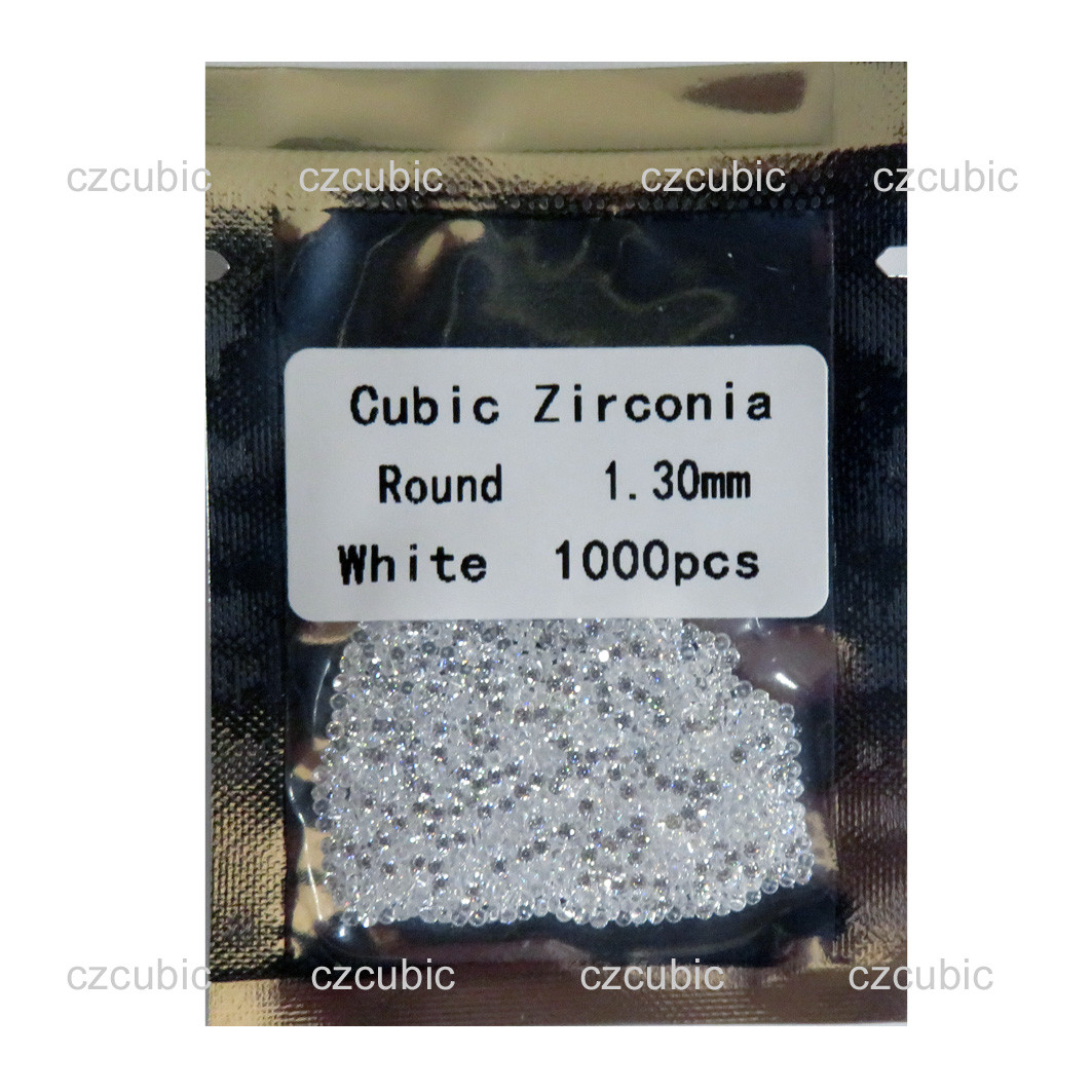 CUBIC ZIRCONIA CZ LOOSE STONE EACH 1000 PCS 0.8 – 2.00 MM 5A QUALITY SHIP IN USA