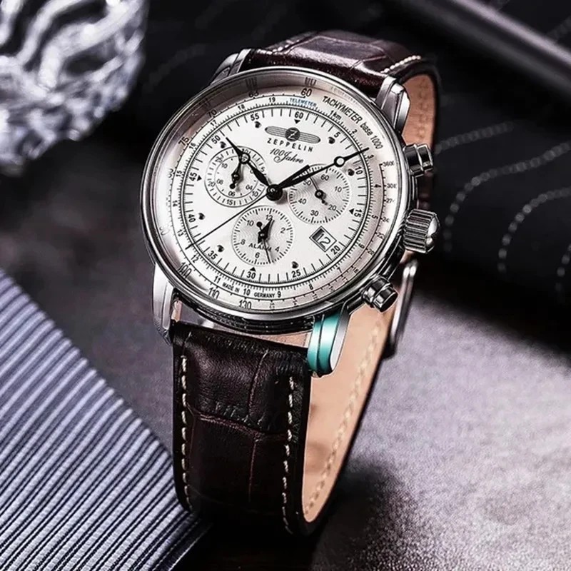2026 Luxury Zeppelin Airship Men’s Retro Business Date Gift Commemorative Watch