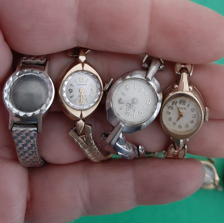 670 Grams GOLD Filled Rolled Wrist Watch Band Recovery Repair Scrap Lot Bulova