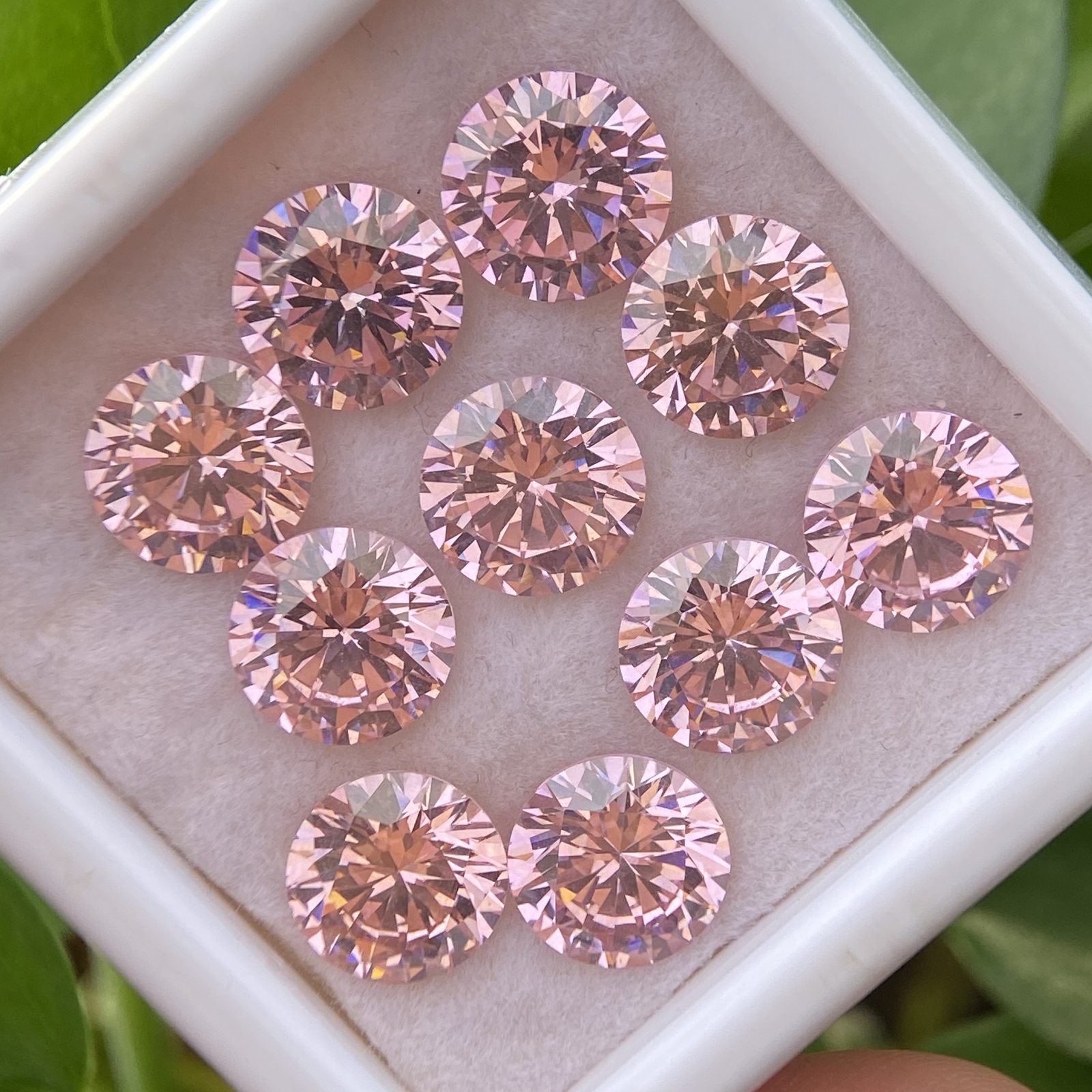Full Size Round Multicolor Loose Cubic Zirconia AAAAA Stone Gemstone for Jewelry