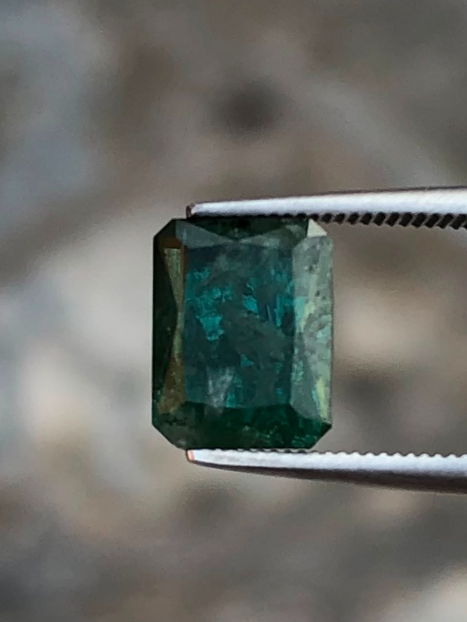1.20ct natural green tourmaline loose gemstone clarity included for jewelry
