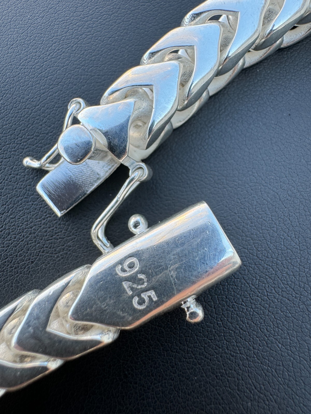 Handmade Franco Chain Necklace Real 925 Silver Box Clasp 4mm-10mm Thick Mens