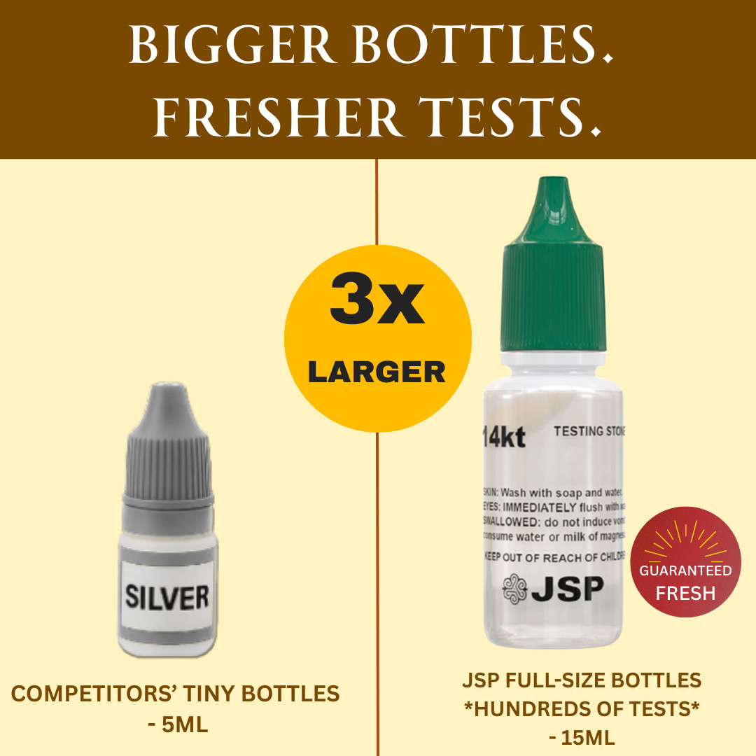 Gold Silver Platinum Test Kit w/ Box 9K 10K 12K 14k 18K 22K 24K 999 925 Sterling