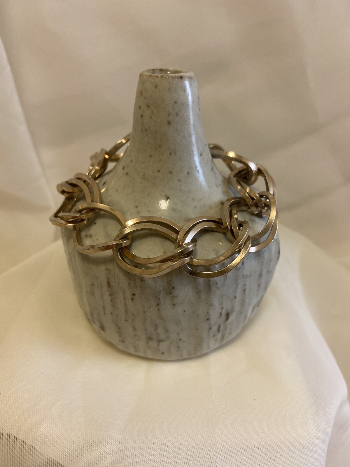 Vintage Bartek Bracelet – Large Double Curb Link Beautiful Gold Tone Bracelet!