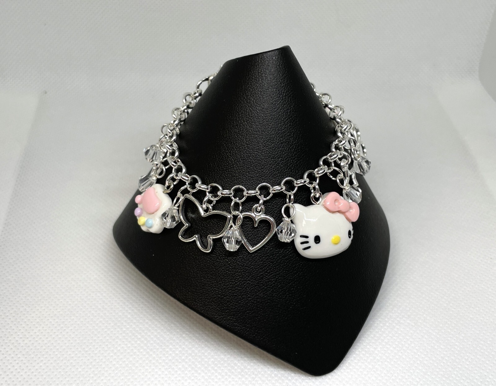 ~Hello Kitty~😺Cute Cat Charm Bracelet~ Anime Sanrio~Single Chain! 🌈You Choose