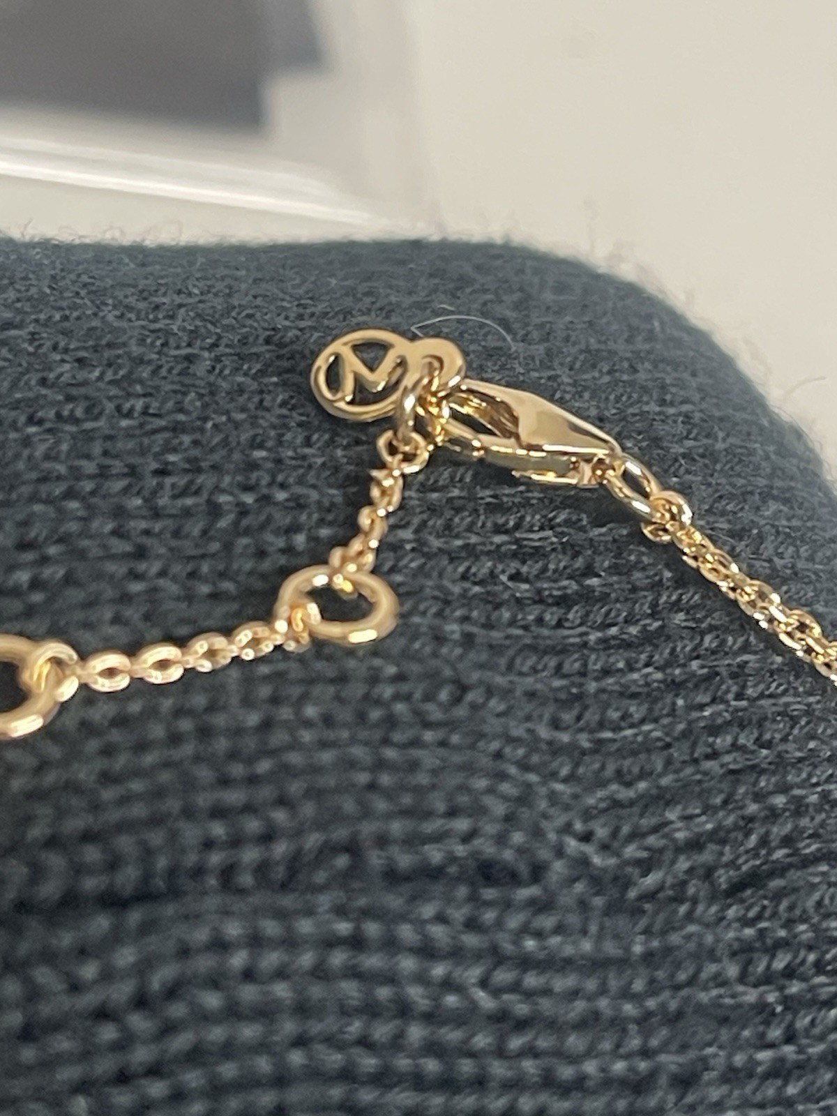 Mejuri Bracelet 18k Gold Vermeil Lab Grown Sapphire