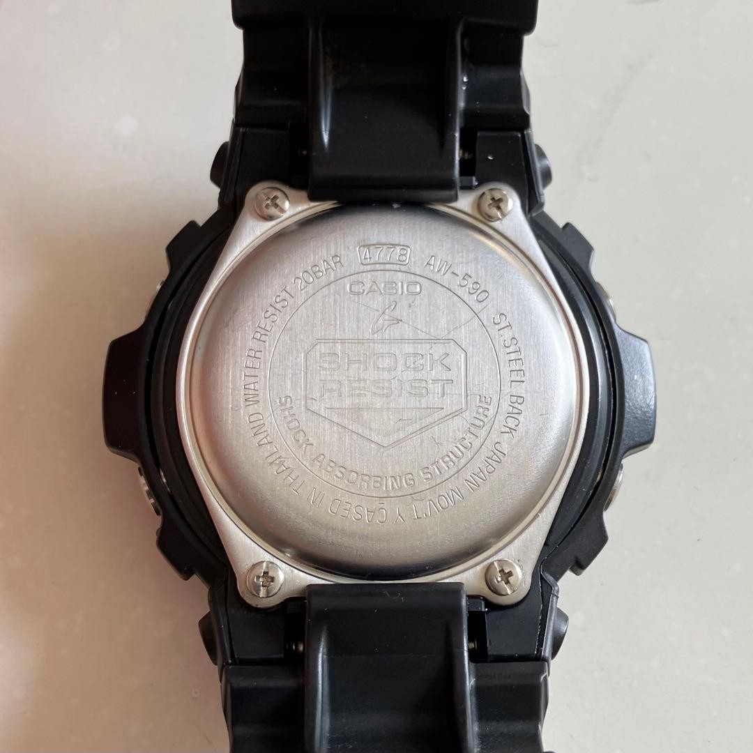 CASIO G-SHOCK AW-590-1AJF Digital Analog Watch