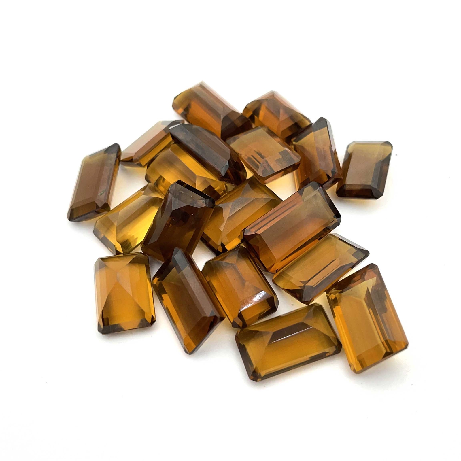 Natural Champagne Quartz Octagon Cut Loose Stone 5 Pcs 10*15-11*17 MM 50 CT