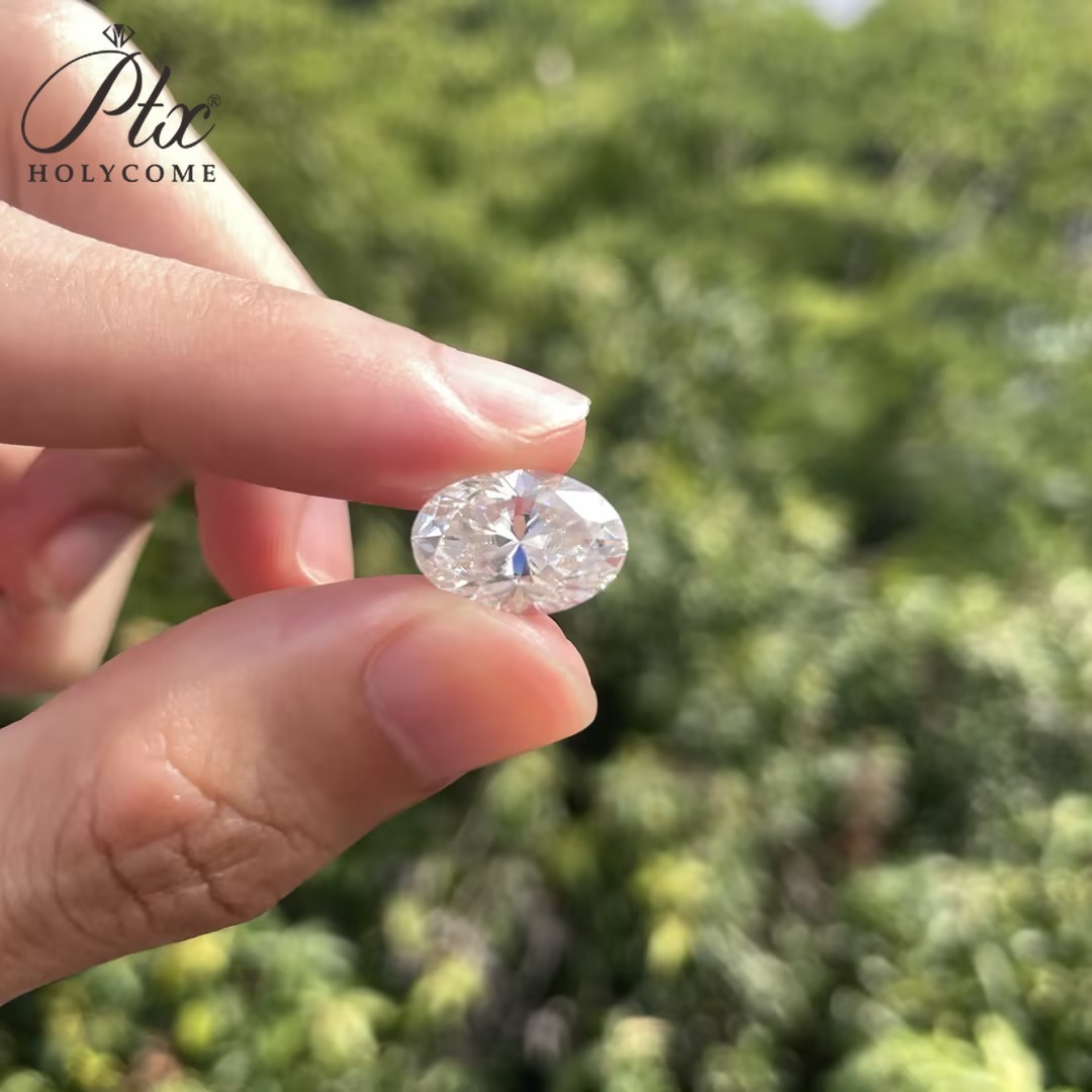 GRA Oval Cut 0.1-10ct D Color VVS1 Loose Moissanite Sparkling for Jewelry Making