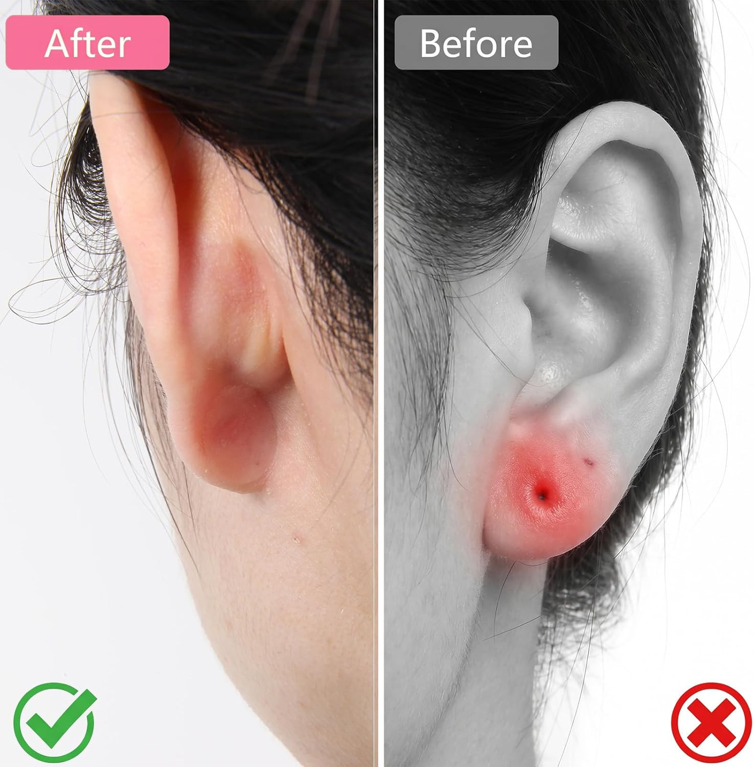 600 PCS Ear Lobe Support Patches for Earrings, Clear Earring Stickers for Hea…