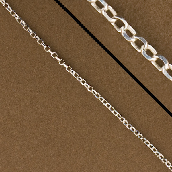 Silver Rolo Chain, Diamond Cut, Small Round Link, 1ft, Baby Rolo Chain, 5510DC