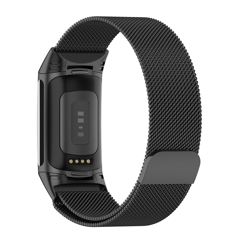 For Fitbit Charge 6 Replacement Strap Metal Milanese Magnetic Loop Steel Band