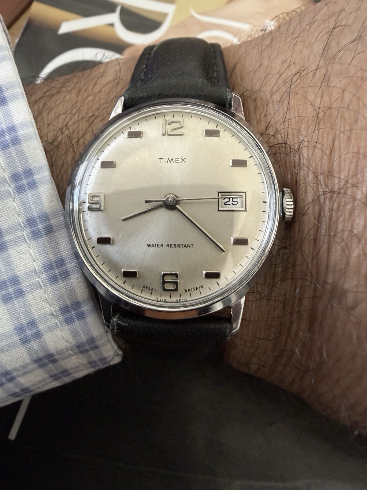 VINTAGE TIMEX MARLIN MECHANICAL WATCH MADE IN GREAT BRITAIN 1970