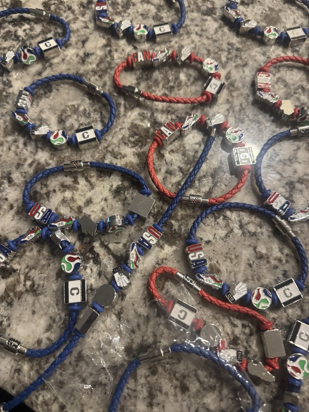FIFA WorldCup USA and Canada Bracelets $25 each