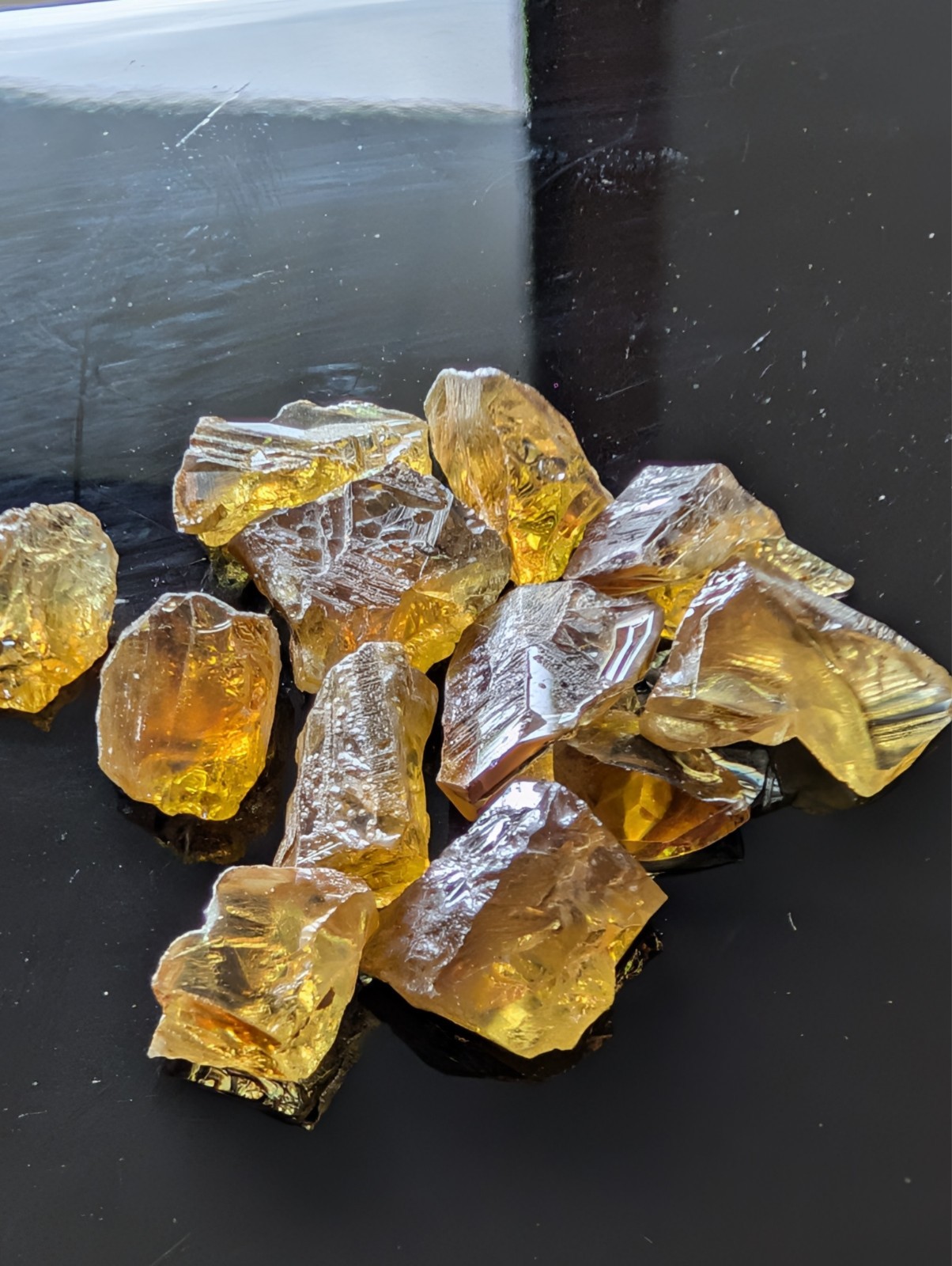 USA seller 25.43 ct IF flawless Sphene gemstone facet rough gemstone specimen