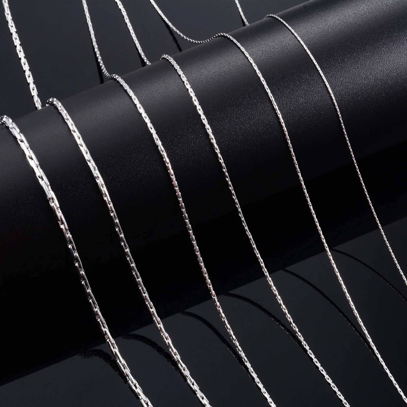 Thin Silver Necklace Link Cable Chain for Women | 316l Stainless Steel Jewelry