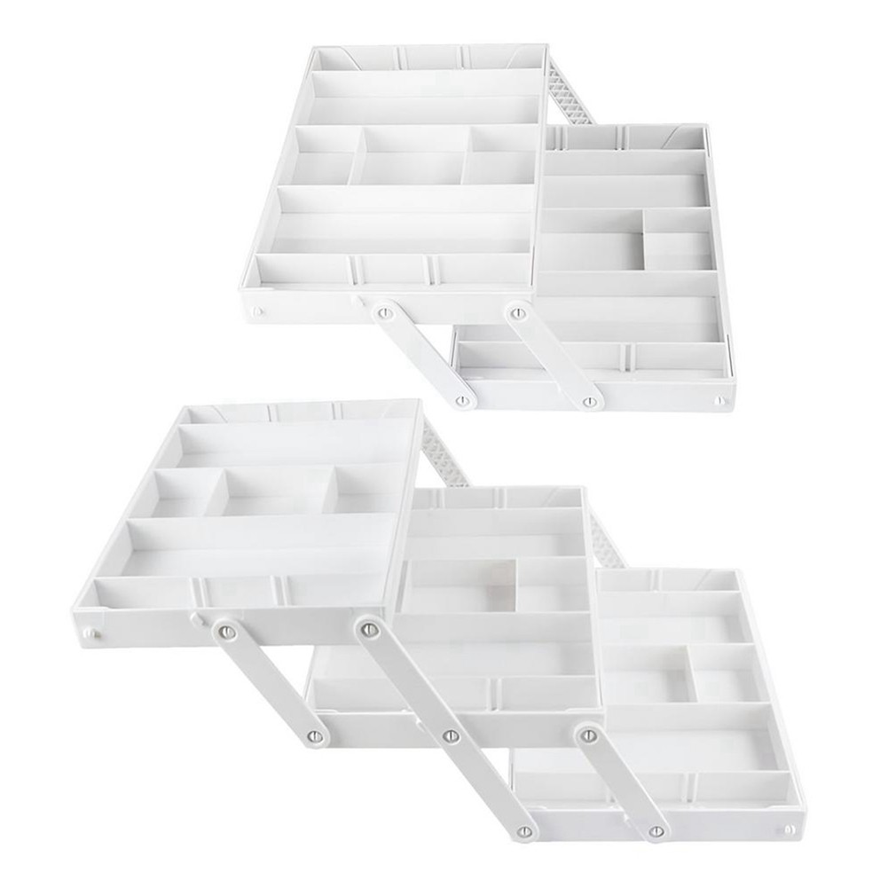 Jewelry Display Holder White Foldable Kitchen Storage Box for Jewelry and 2756
