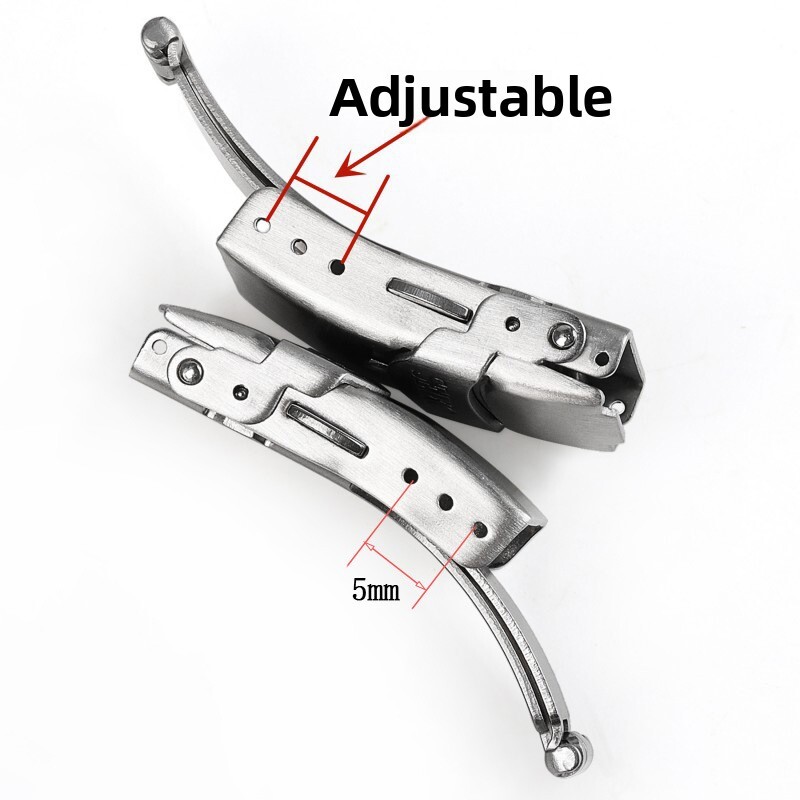 Premium Stainless Steel Double Push Buckle Metal Folding Clasp 16/18/20/22/24mm