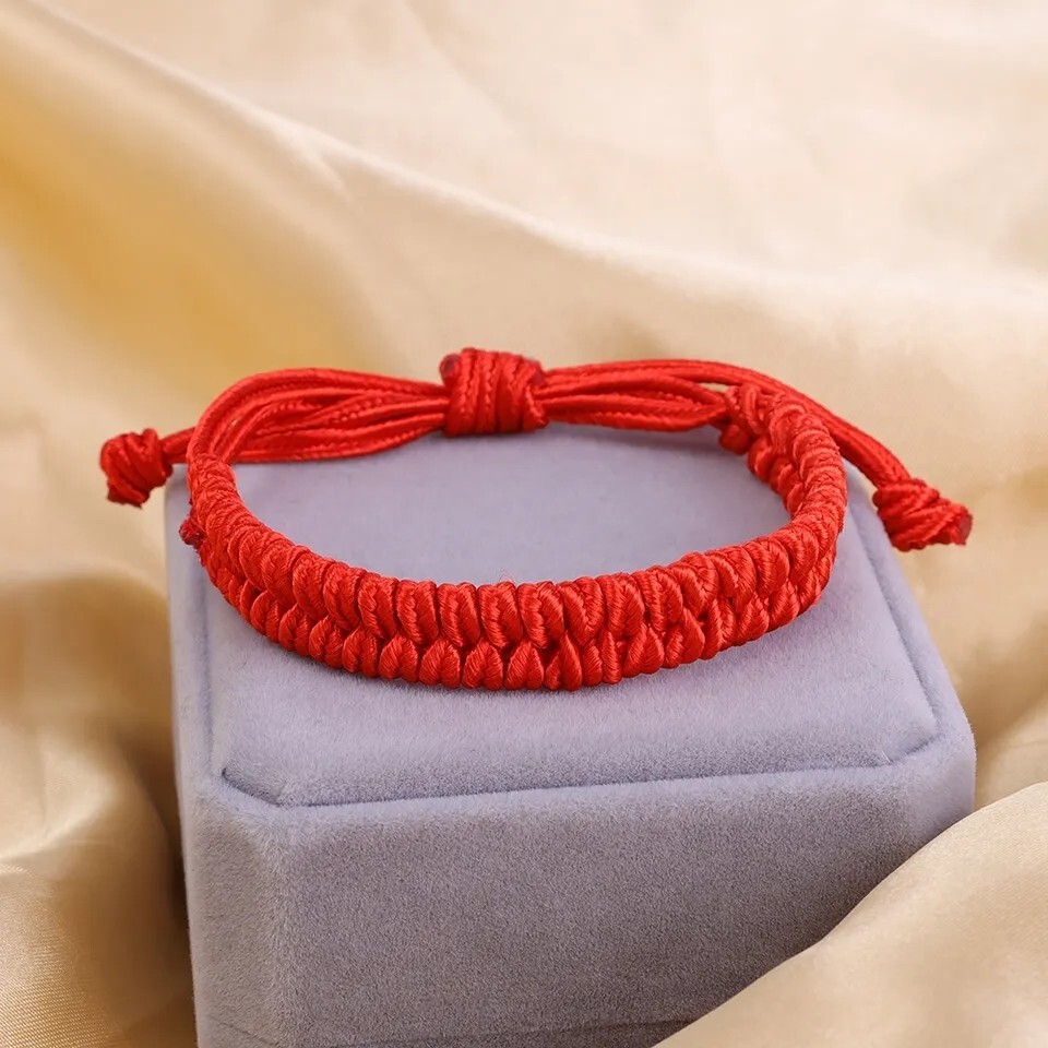 Tibetan Buddhist Bracelet Lucky Handmade Braided Adjustable Knot Charm Unisex