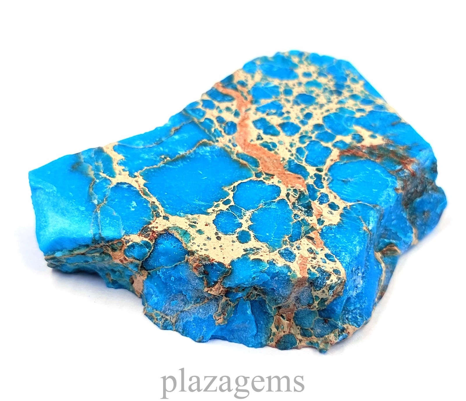 145.35 Ct Sky Blue Turquoise Natural Rough Slab Certified Loose Gemstone “5NSR