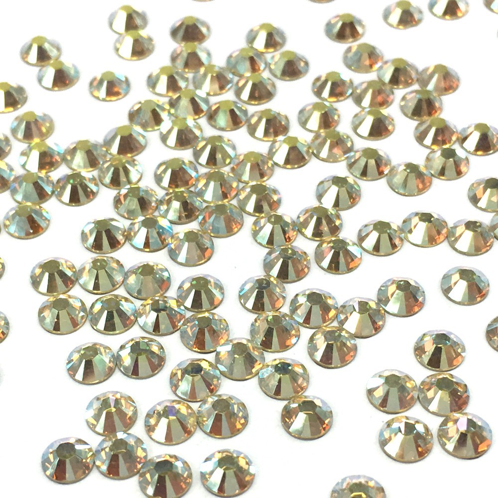 Jonquil AB (213 AB) Swarovski 2078/2038 Flatback HOTFIX iron-on effect coatings