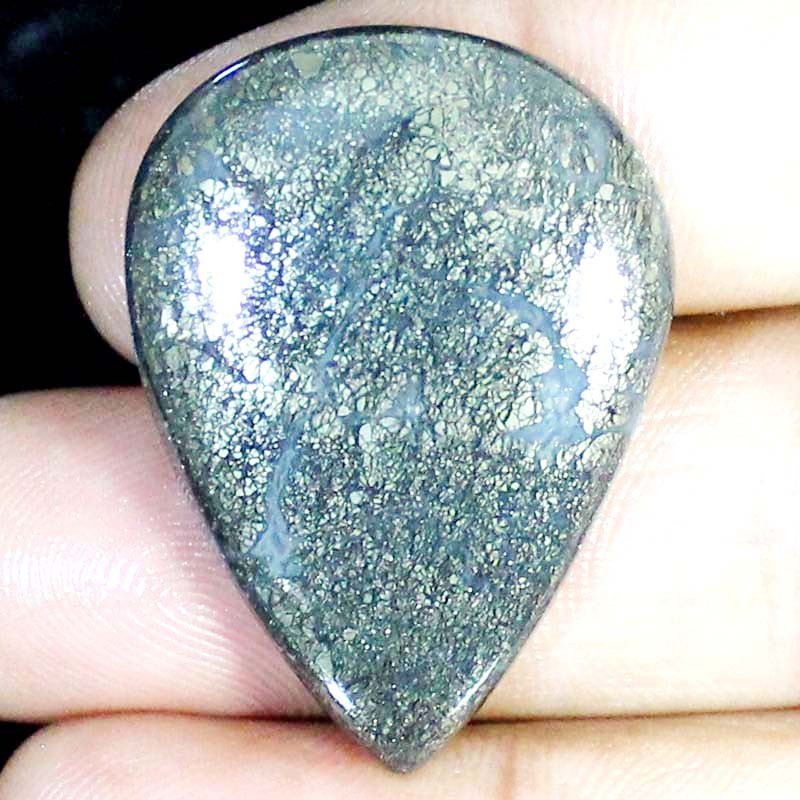 61.30CT A+ 100% Natural Indonesian Marcasite 28X39X6MM Pear Shape Gemstone BC-51