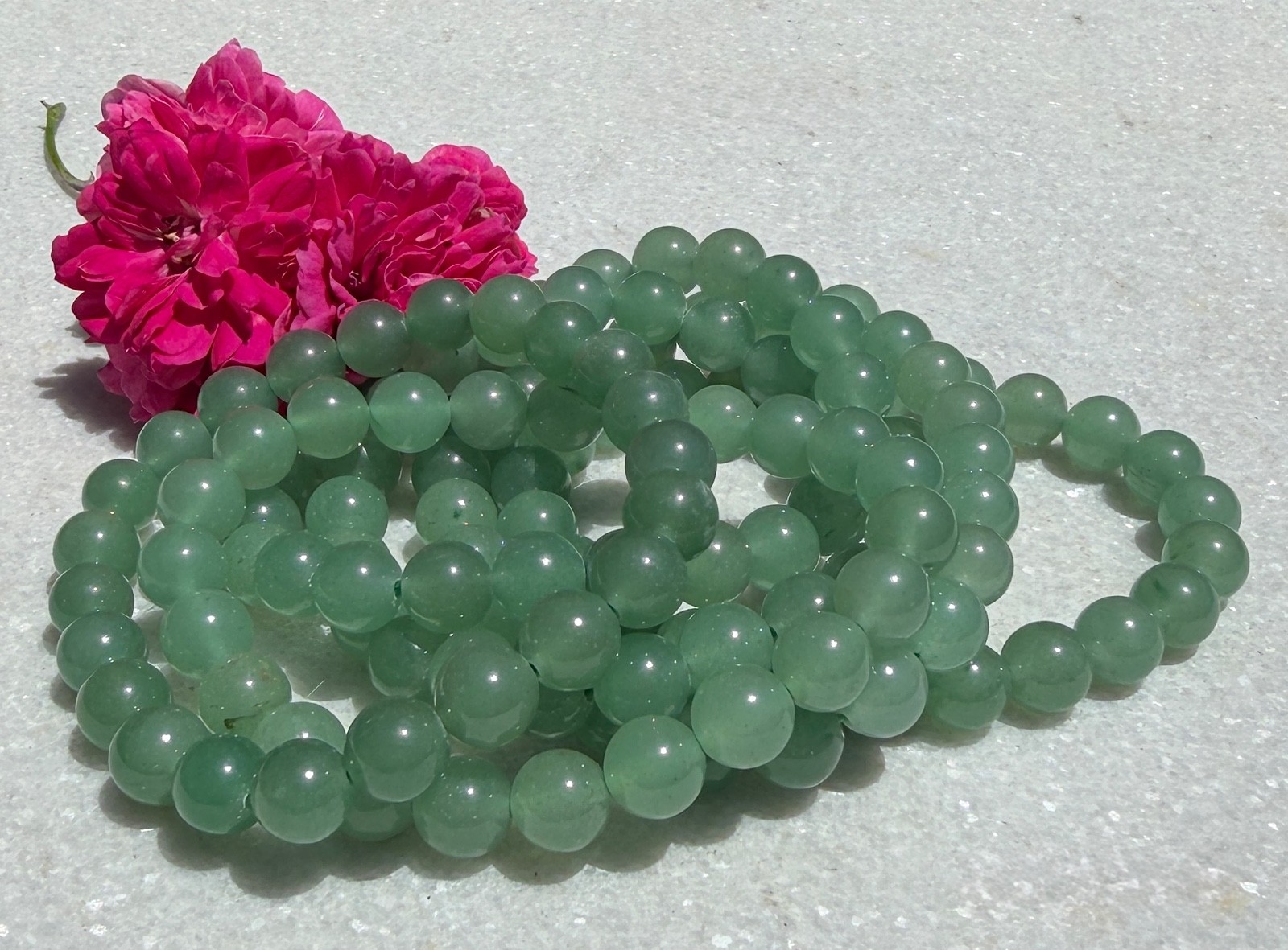 Wholesale Lot 6 Pcs Green Aventurine 8mm 7.5” Crystal Healing Stretch Bracelet