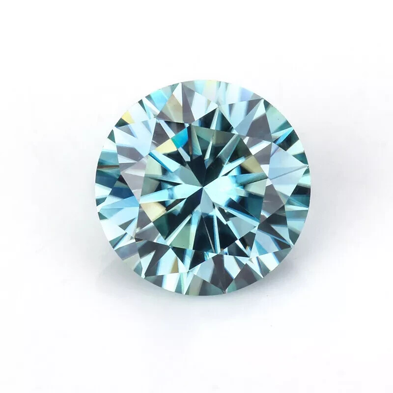 3 CT Natural Blue Diamond Round Cut VVS1 D Grade IDGL Certified 1 Free Gift ED8