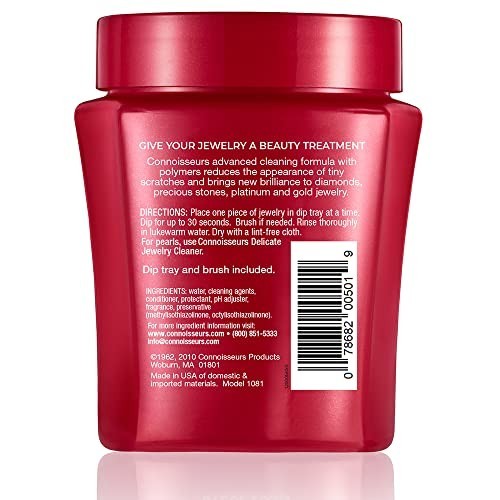 CONNOISSEURS Premium Edition Jewelry Cleaner, Value Size 9.6oz – Pick from Fine,