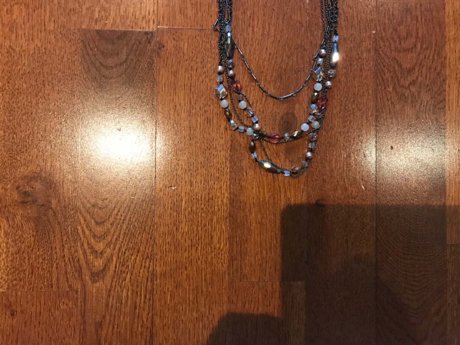$30 Retail Kohl’s METAL brand multi chain Necklace metal tone chain jewelry