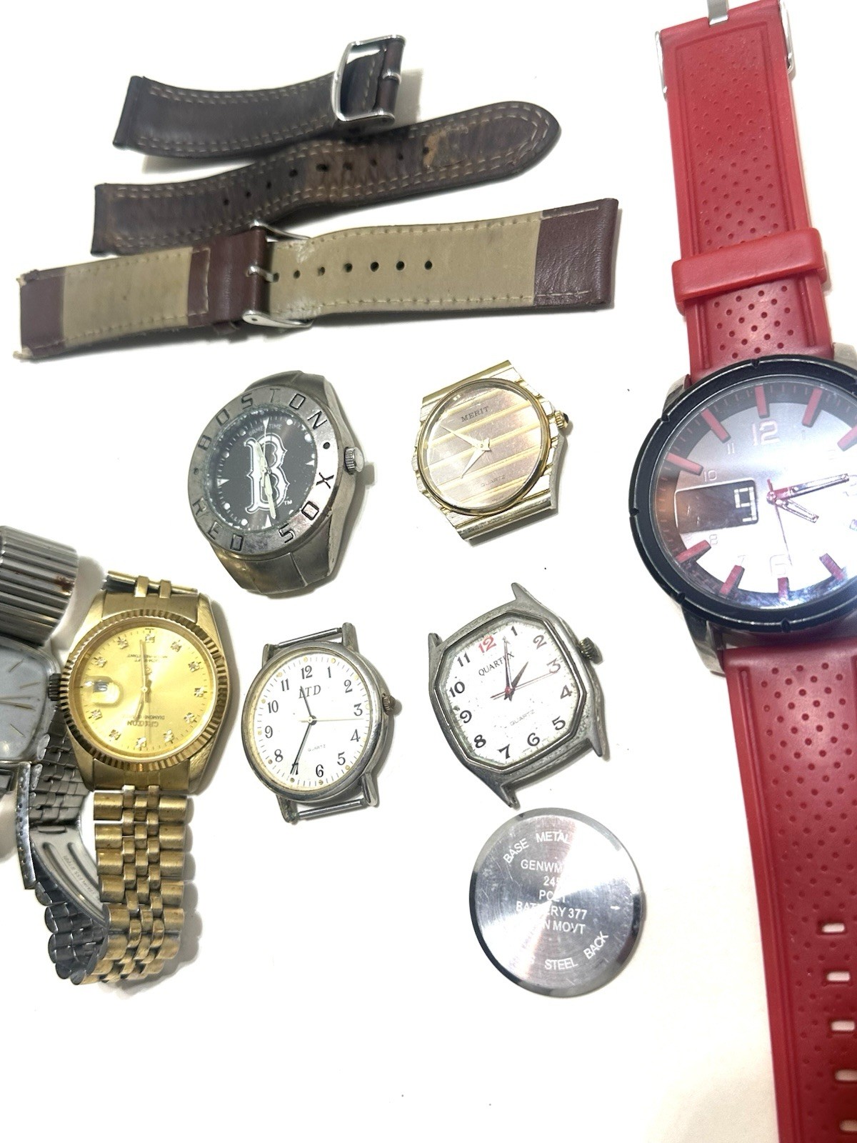Men’s Mixed Large Watch Lot For Parts, Repair Or Wear VTG To Now (None Tested)