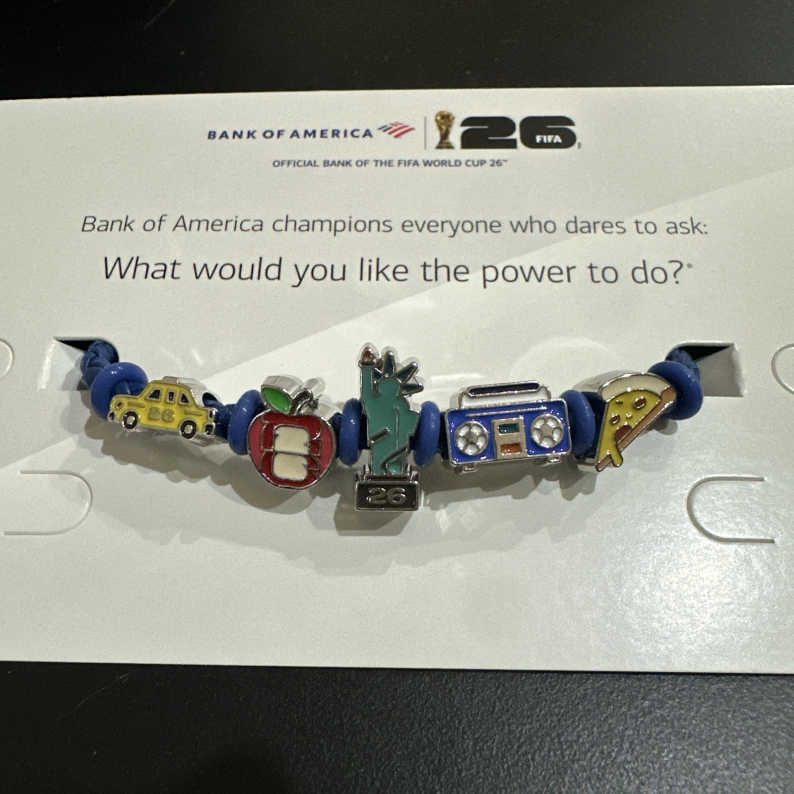 2026 FIFA World Cup Bank of America Charm Bracelet New York City Exclusive