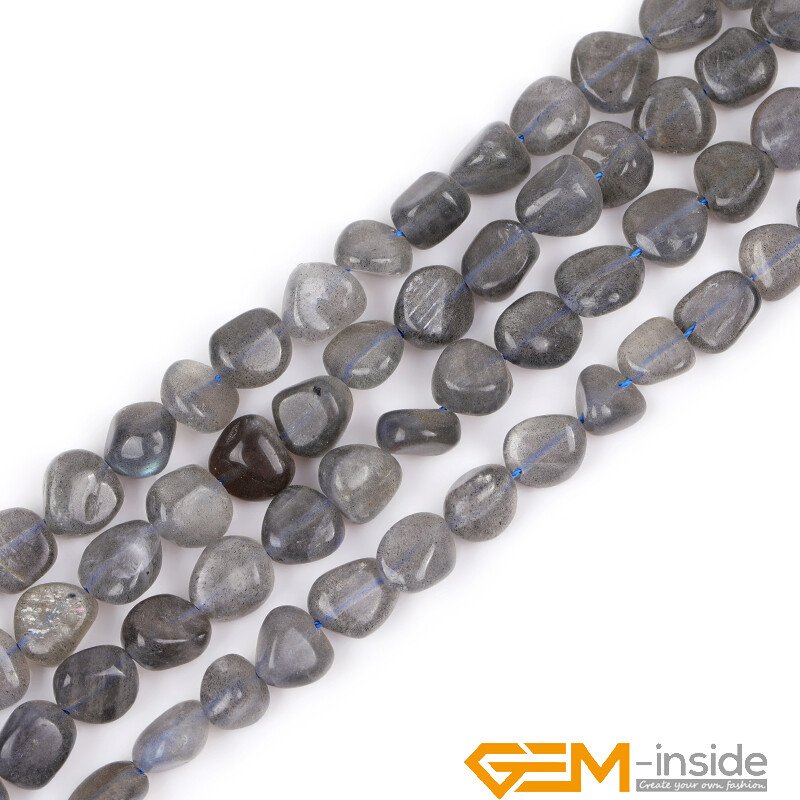 Natural Stone 8-10×10-12mm Freeform Nugget Loose Beads For Jewellery Making 15″