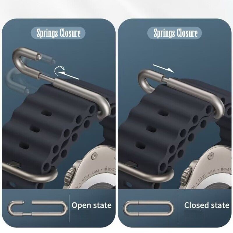 3 PACK Sport Ocean Band for Apple Watch 11 10 9 8 7 SE 44/45/46/49mm Ultra 3 2 1